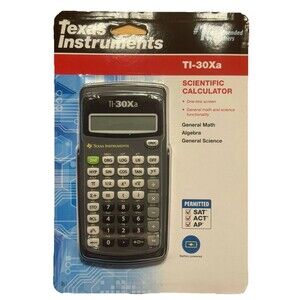 Texas Instruments TI-30Xa Scientific Calculator Math Algebra Science ACT, SAT AP